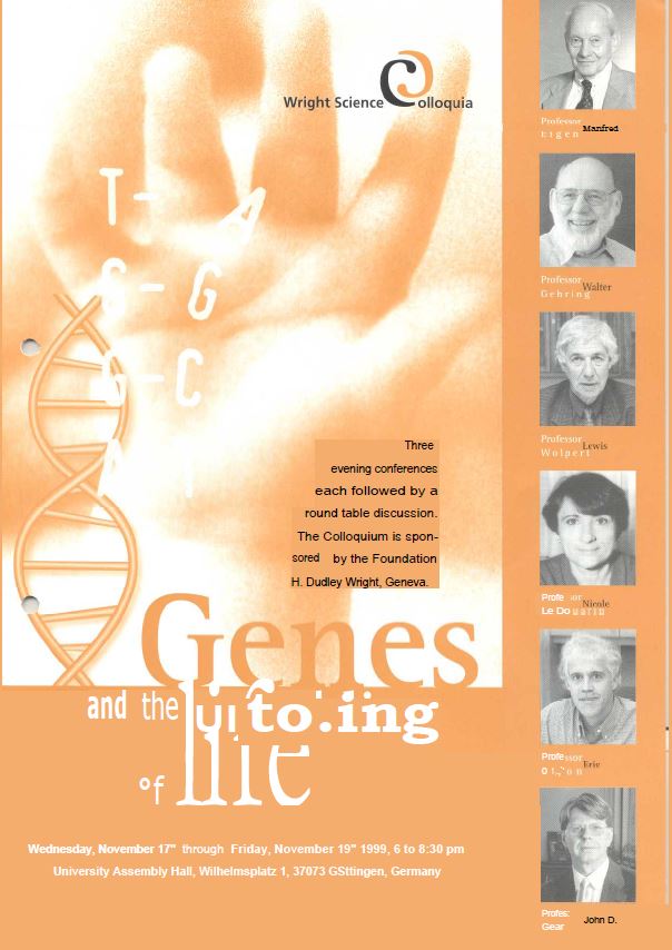 Colloque Wright 1999 – Göttingen